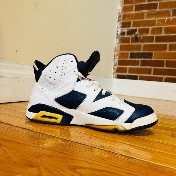 Jordan Retro 6 V1 Retro Olympic 2012 White Blue Size 13 Sneakers 38464-130 - Picture 2 of 13